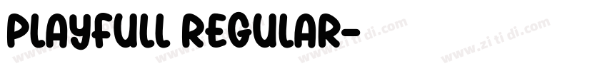 Playfull Regular字体转换 Playfull Regular字体转换